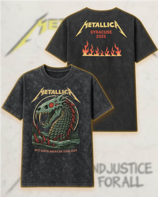 Metallica M72 Syracuse 2025 Acid Wash T-Shirt, Hoodie – Official North America Tour Drop