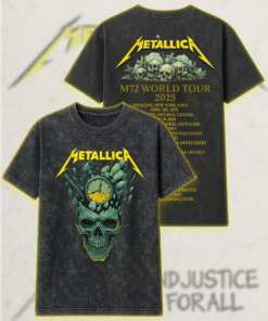 Metallica M72 World Tour 2025 Acid Wash T-Shirt, Hoodie – Vintage Metal Band Shirt & Fan Gift (S–5XL)