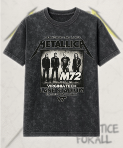 Metallica Virginia Tech Lane Stadium M72 Vintage Acid Wash T-Shirt, Hoodie