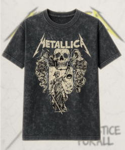 Metallica Sandman’s Dungeon 90s Vintage Acid Wash T-Shirt, Hoodie – Single Stitch Reissue Look