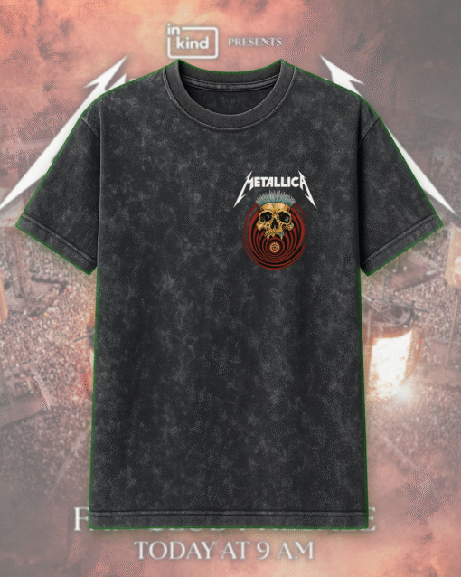 Metallica M72 Tour 2025 – 2 Sided Acid Wash T-Shirt / Hoodie