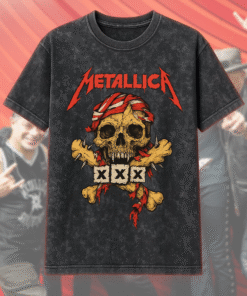 Metallica Band Vintage XXL Acid Wash T-Shirt & Hoodie – Heavy Metal Retro Design (S–5XL)
