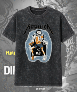 Metallica Kill 'Em All Tour Band Tee & Hoodie Acid Wash Vintage Merch Traffic Edition