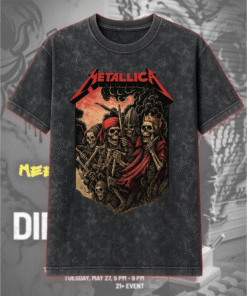 The Four Horsemen Acid Wash T-Shirt & Hoodie – Metallica Inspired Vintage Style