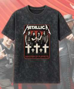 Vintage Master Of Puppets Photo Acid Wash T-Shirt, Hoodie – Classic Metallica Merch