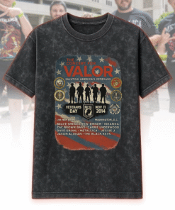 Concert For Valor Acid Wash T-Shirt, Hoodie – Veterans Day Tribute ft. Metallica, Eminem, Rihanna, Carrie Underwood