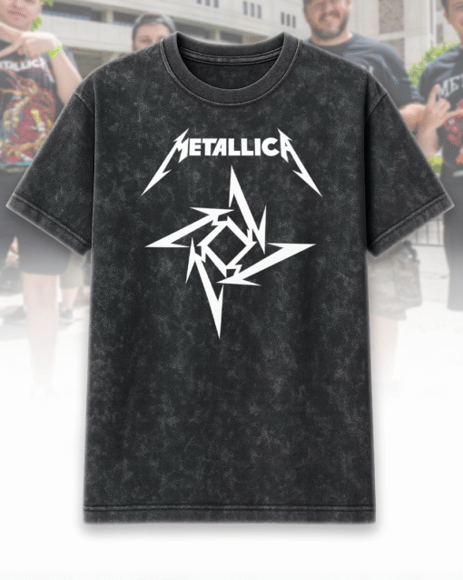 Metallica Camisas Bandas Rock Metal Acid Wash T-Shirt / Hoodie