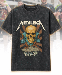 Metallica Black Rock Acid Wash T-Shirt, Hoodie – Big Logo Vintage Edition