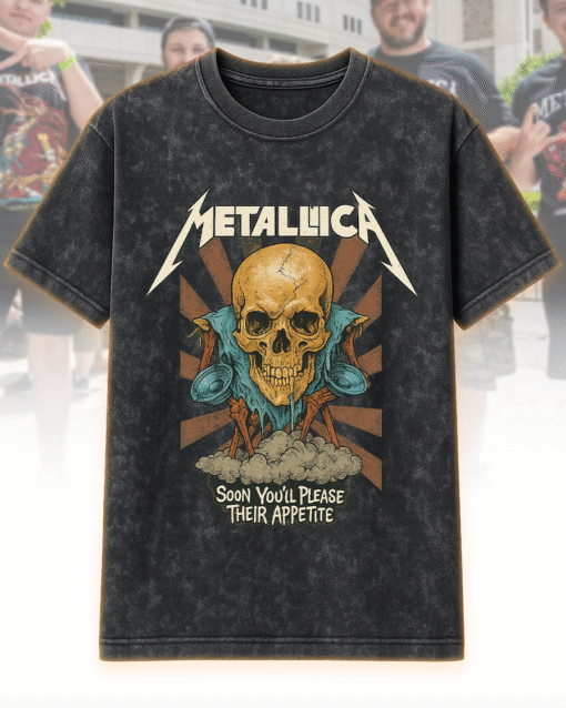Metallica Black Rock Acid Wash T-Shirt, Hoodie – Big Logo Vintage Edition