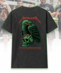 Metallica M72 Tour 2025 – 2 Sided Acid Wash T-Shirt / Hoodie