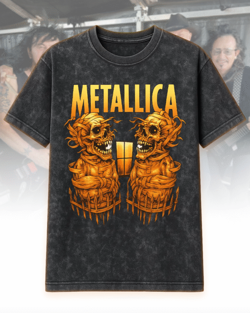 Vintage 90s Metallica Pushead Acid Wash Skull Shirt – Acid Wash T-Shirt / Hoodie (S–5XL)