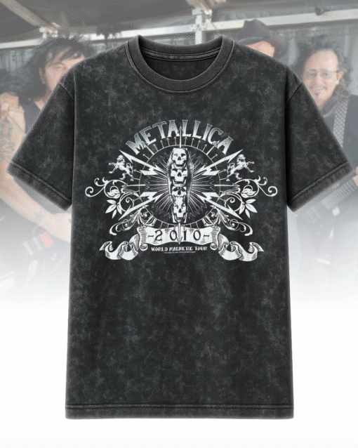 Vintage 2010 Metallica Acid Wash T-Shirt & Hoodie – Heavy Metal Band Graphic Merch (S–5XL)