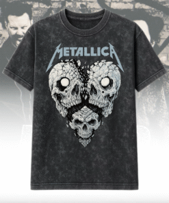 Metallica Heart Broken Acid Wash T-Shirt & Hoodie – Vintage Style Concert Merch by Rock Off
