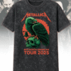 Metallica M72 Philly 2025 Eagle Art Acid Wash T-Shirt & Hoodie – Pop Up Shop Poster Lincoln Financial Field, Philadelphia