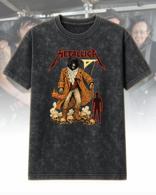 The Unforgiven (Executioner) Acid Wash T-Shirt, Hoodie – Metallica Tribute Vintage Edition