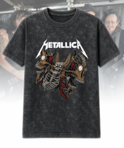 Skull Moth Slim Fit Acid Wash T-Shirt, Hoodie – Gothic Vintage Graphic Collection