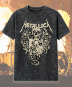 Metallica Sandman’s Dungeon 90s Vintage Acid Wash T-Shirt, Hoodie – Single Stitch Reissue Look