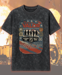 Concert For Valor Acid Wash T-Shirt, Hoodie – Veterans Day Tribute ft. Metallica, Eminem, Rihanna, Carrie Underwood