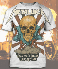 Metallica Black Rock 3D All Over Print T-Shirt, Hoodie, Long Sleeve, Tank Top