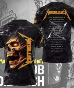 Metallica Band M72 World Tour 2025 – 3D T-Shirt / Hoodie / Long Sleeve / Tank Top – Official Tour Merch | Sizes S–5XL