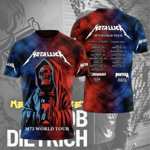 Metallica Band M72 World Tour 2025 – 3D Shirt / Hoodie / Long Sleeve / Tank Top – Heavy Metal Fan Gift | S–5XL