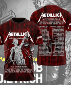 Metallica M72 World Tour 2025 3D Graphic T-Shirt / Hoodie / Long Sleeve / Tank Top – Rock Band Gift for Men & Women | Sizes S–5XL