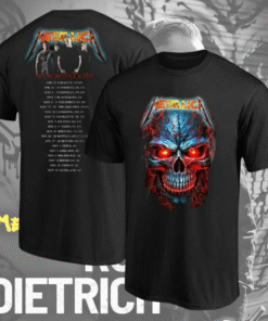 Limited Collection Metallica World Tour Date 2025 – All Over Print T-Shirt / Long Sleeve / Tank Top / Hoodie – Unisex Fan Shirt