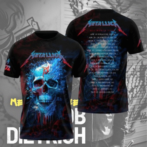 Metallica Rock Band M72 World Tour 2025 – 3D T-Shirt / Hoodie / Long Sleeve / Tank Top – Gift for Men & Women | Sizes S–5XL