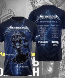 Metallica M72 World Tour 2025 3D Graphic T-Shirt / Hoodie / Long Sleeve / Tank Top – Rock Band Merch Gift for Men & Women Size S–5XL