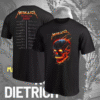 Limited Collection Metallica World Tour Date 2025 – 3D T-Shirt / Hoodie / Long Sleeve / Tank Top – Unisex Fan Apparel | Sizes S–5XL