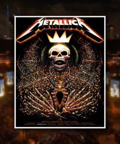Metallica 2025 Charlotte Tour Stop Tour Poster North America Music Tour Canvas Art