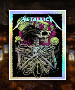 Metallica All Within My Hands 2024 Giving Tuesday Foil Poster Canvas – Limited Charity Edition