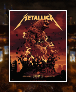 Metallica M72 Toronto 2025 Night 1 Poster Canvas – Rogers Centre King Kong Titan Art