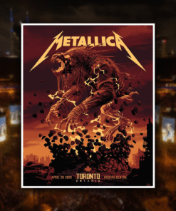 Metallica M72 Toronto Night 2 Poster Canvas – April 26 2025 Pop-Up Shop Exclusive