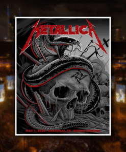 Metallica M72 Nashville Poster Canvas – Nissan Stadium May 1st 2025 Tour Art