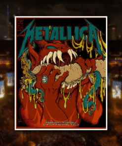Metallica M72 Philly 2025 Night 1 Poster, Canvas – Lincoln Financial Field Red Devil Art