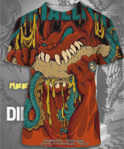 Metallica M72 Philly 2025 Night 2 Venue Poster – All Over Print T-Shirt / Long Sleeve / Tank Top / Hoodie – Red Demon Art