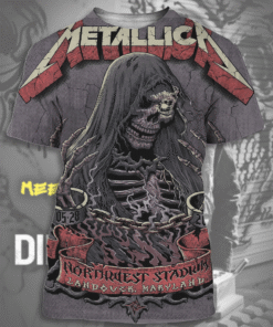 Metallica M72 Landover 2025 Venue Poster All Over Print T-Shirt, Hoodie, Long Sleeve, Tank Top – Northwest Stadium Tour Design