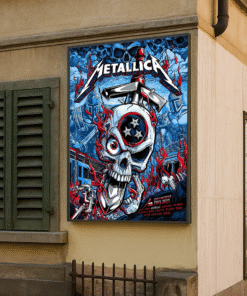 Metallica M72 Nashville Poster Canvas – Nissan Stadium 2025 Pop-Up No Repeat Weekend