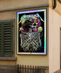 Metallica All Within My Hands 2024 Giving Tuesday Foil Poster Canvas – Limited Charity Edition