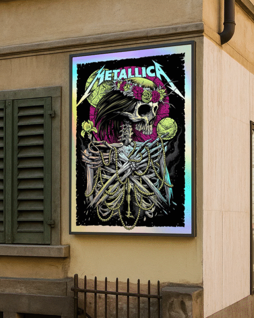 Metallica All Within My Hands 2024 Giving Tuesday Foil Poster Canvas – Limited Charity Edition