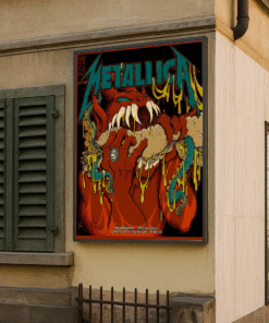 Metallica M72 Philly 2025 Night 1 Poster, Canvas – Lincoln Financial Field Red Devil Art