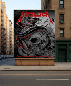 Metallica M72 Nashville Poster Canvas – Nissan Stadium May 1st 2025 Tour Art