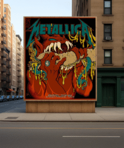 Metallica M72 Philly 2025 Night 1 Poster, Canvas – Lincoln Financial Field Red Devil Art