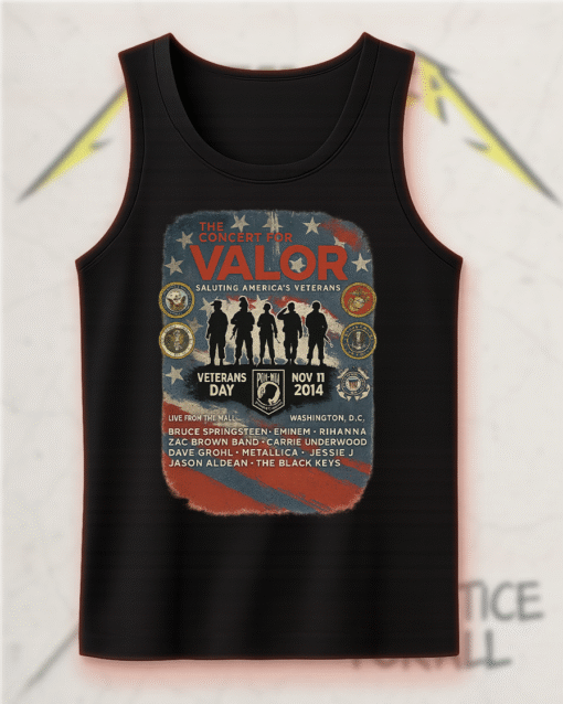 Concert For Valor Veterans Day Tribute T-Shirt, Hoodie, Sweatshirt, Long Sleeve, Tank Top – Metallica, Eminem, Rihanna, Carrie Underwood - Image 10