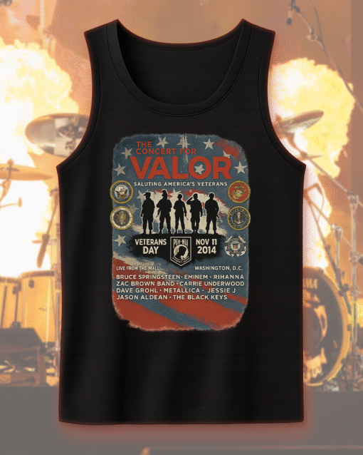 Concert For Valor Veterans Day Tribute T-Shirt, Hoodie, Sweatshirt, Long Sleeve, Tank Top – Metallica, Eminem, Rihanna, Carrie Underwood - Image 11