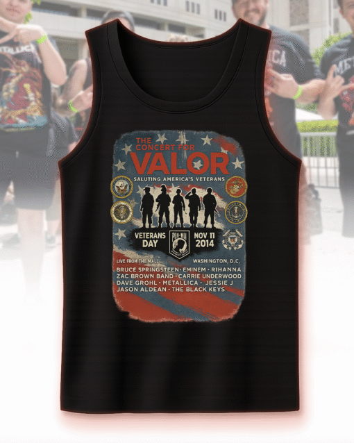 Concert For Valor Veterans Day Tribute T-Shirt, Hoodie, Sweatshirt, Long Sleeve, Tank Top – Metallica, Eminem, Rihanna, Carrie Underwood - Image 12