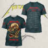 Metallica M72 World Tour 2025 All Over Print T-Shirt, Hoodie, Long Sleeve, Tank Top – Full Graphic Tour Drop