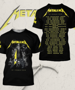 Metallica M72 World Tour 2025 3D T-Shirt, Hoodie, Long Sleeve, Tank Top – All Over Print Graphic Collection