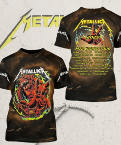 Metallica M72 World Tour 2025 Limited Edition T-Shirt, Hoodie, Long Sleeve, Tank Top – All Over Print Collection